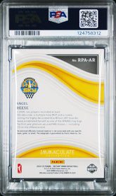 2024 Rookie Royalty WNBA Immaculate Patch Auto Angel Reese Red /49 PSA 10 POP 1